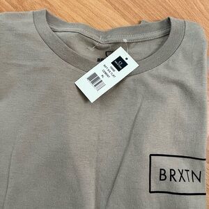 Brixton Men's Taupe Short Sleeve Tee